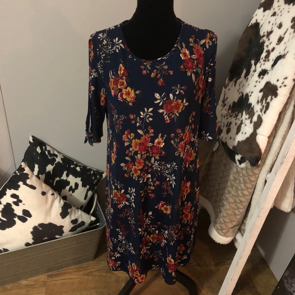 Kaleigh brand knit floral dress